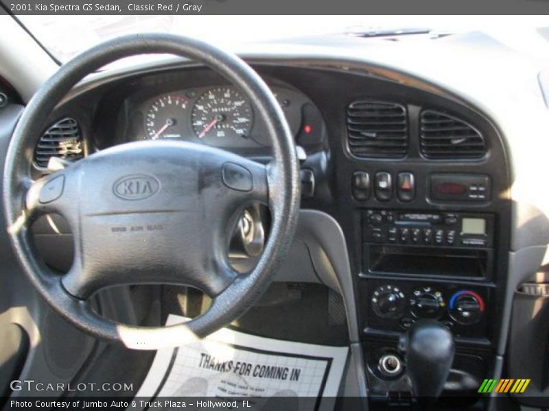 Classic Red / Gray 2001 Kia Spectra GS Sedan