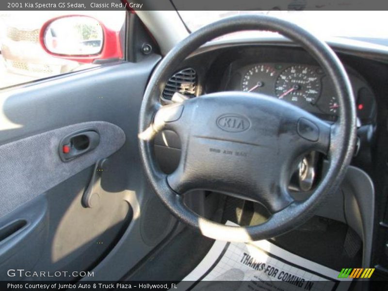 Classic Red / Gray 2001 Kia Spectra GS Sedan