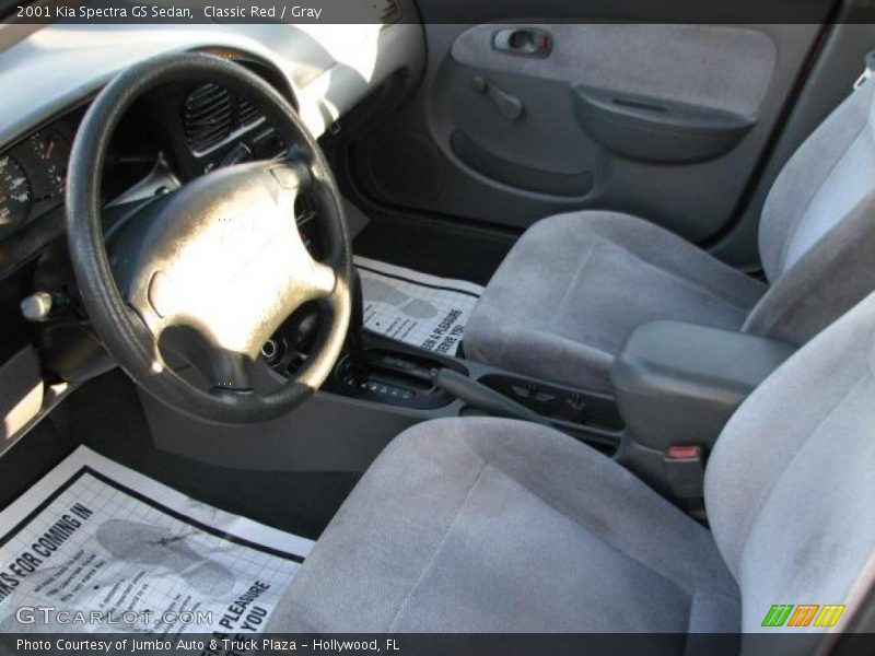 Classic Red / Gray 2001 Kia Spectra GS Sedan