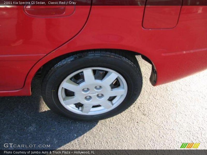 Classic Red / Gray 2001 Kia Spectra GS Sedan