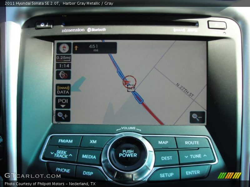 Navigation of 2011 Sonata SE 2.0T