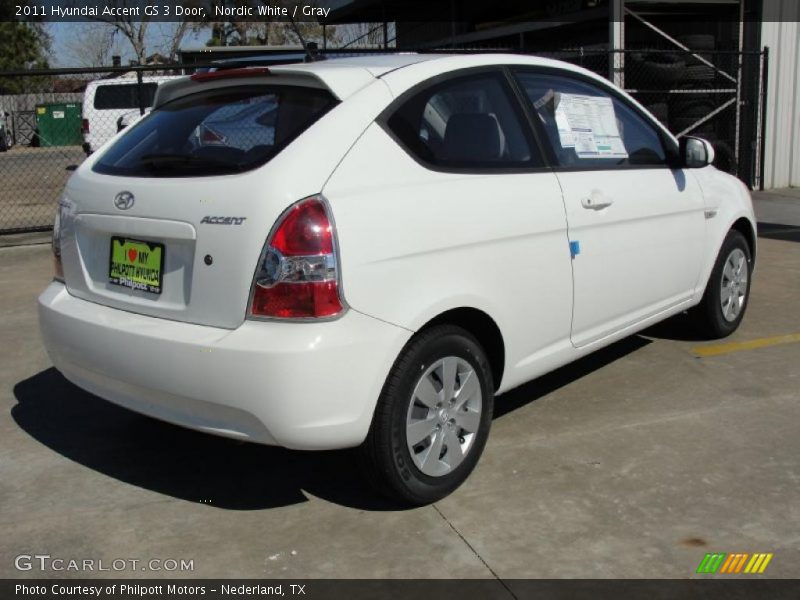  2011 Accent GS 3 Door Nordic White