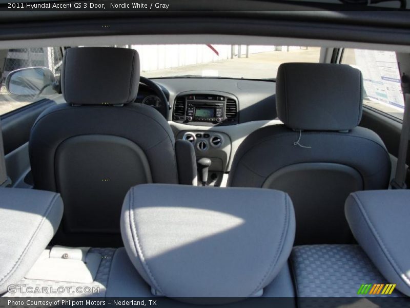 Nordic White / Gray 2011 Hyundai Accent GS 3 Door