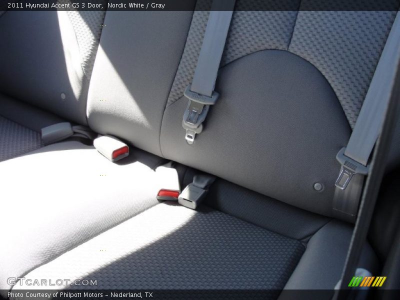 Nordic White / Gray 2011 Hyundai Accent GS 3 Door