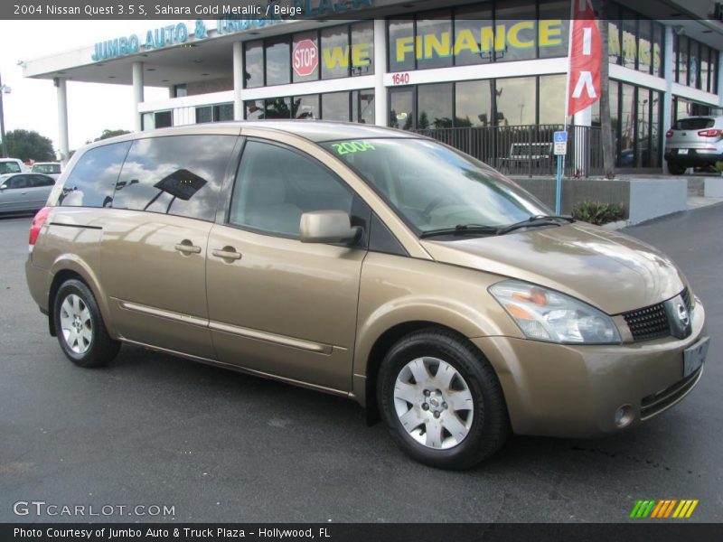 Sahara Gold Metallic / Beige 2004 Nissan Quest 3.5 S