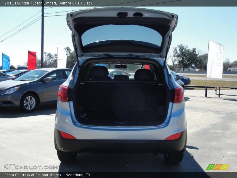 Aurora Blue / Black 2011 Hyundai Tucson Limited