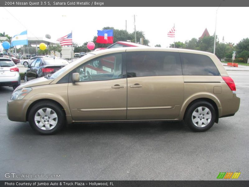 Sahara Gold Metallic / Beige 2004 Nissan Quest 3.5 S