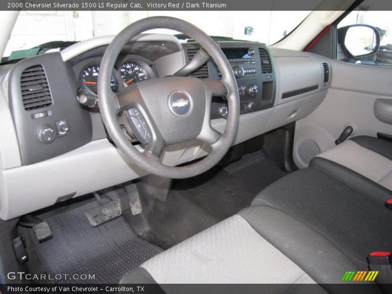 Victory Red / Dark Titanium 2008 Chevrolet Silverado 1500 LS Regular Cab