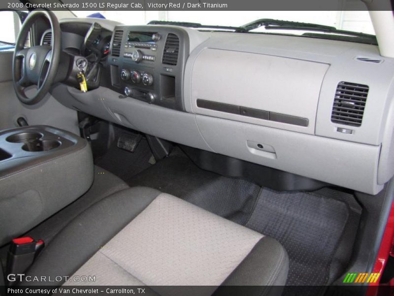 Victory Red / Dark Titanium 2008 Chevrolet Silverado 1500 LS Regular Cab