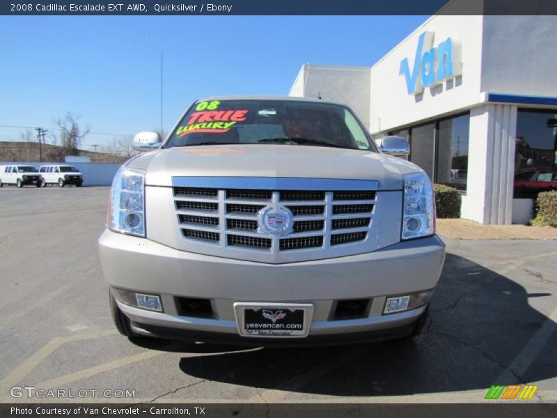 Quicksilver / Ebony 2008 Cadillac Escalade EXT AWD