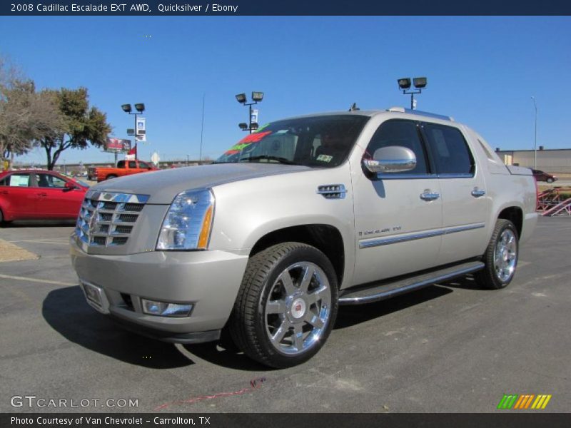 Quicksilver / Ebony 2008 Cadillac Escalade EXT AWD