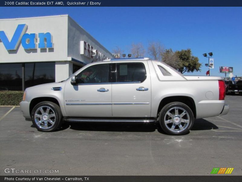 Quicksilver / Ebony 2008 Cadillac Escalade EXT AWD