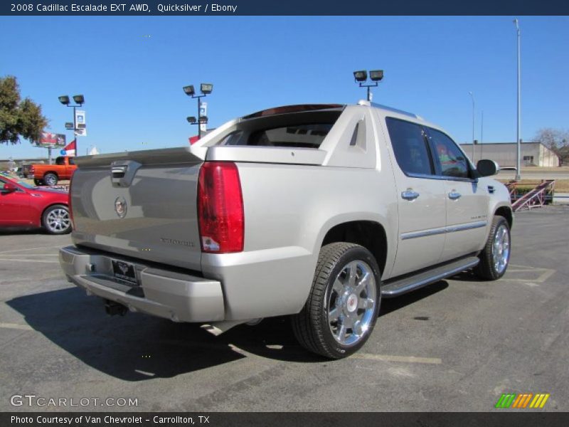 Quicksilver / Ebony 2008 Cadillac Escalade EXT AWD