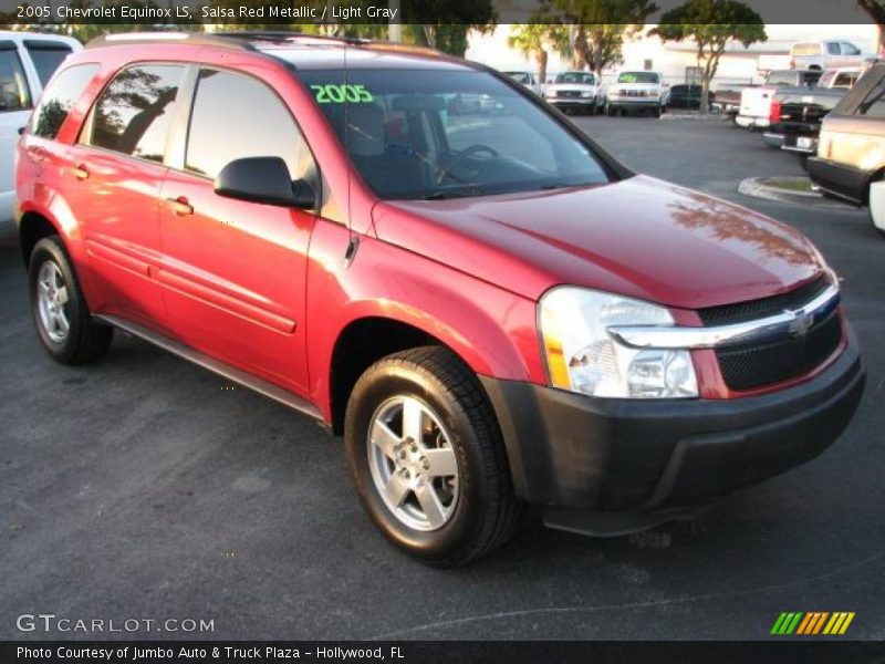 Salsa Red Metallic / Light Gray 2005 Chevrolet Equinox LS