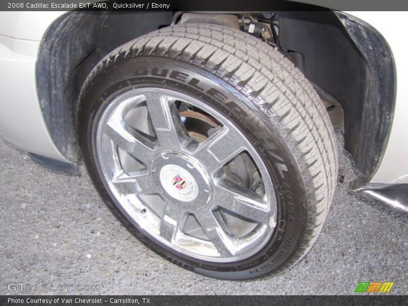 Quicksilver / Ebony 2008 Cadillac Escalade EXT AWD