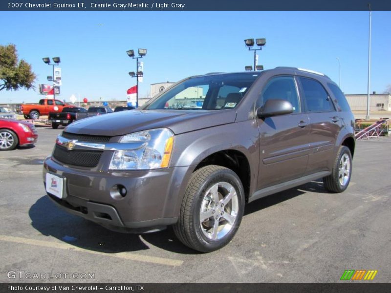 Granite Gray Metallic / Light Gray 2007 Chevrolet Equinox LT