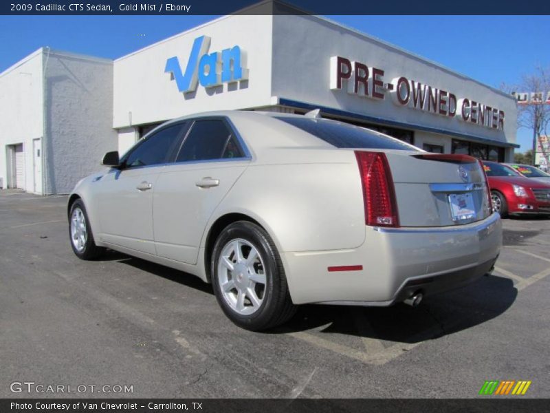 Gold Mist / Ebony 2009 Cadillac CTS Sedan