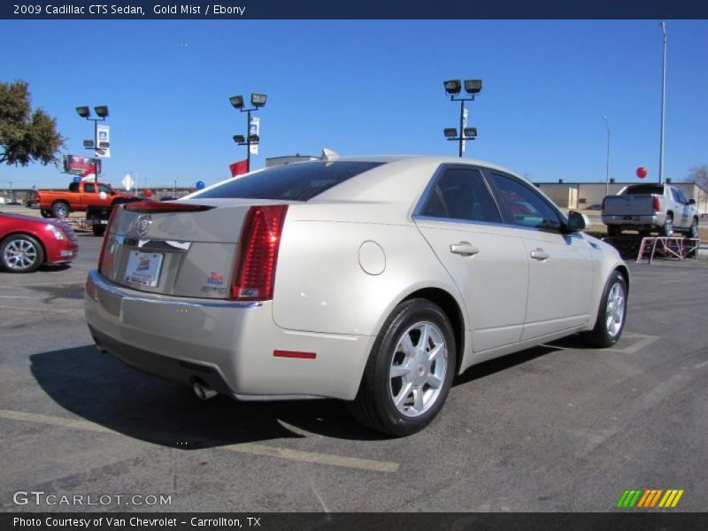 Gold Mist / Ebony 2009 Cadillac CTS Sedan