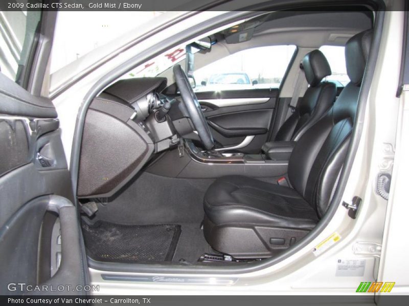 Gold Mist / Ebony 2009 Cadillac CTS Sedan