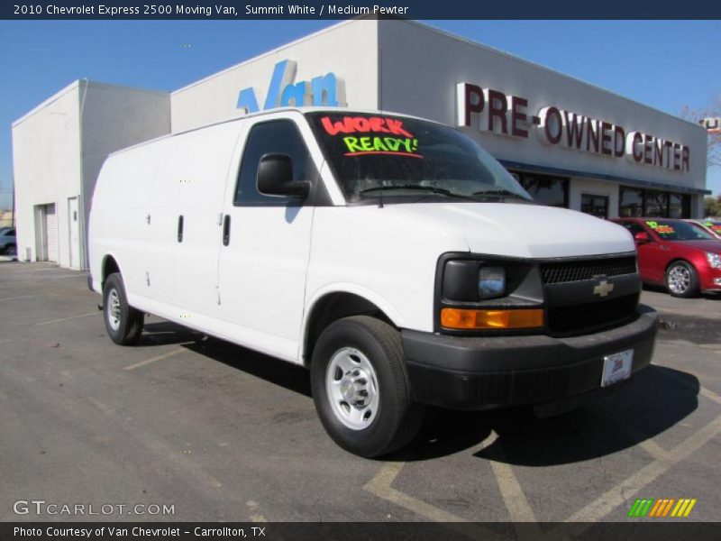 Summit White / Medium Pewter 2010 Chevrolet Express 2500 Moving Van