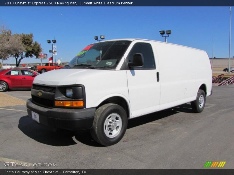Summit White / Medium Pewter 2010 Chevrolet Express 2500 Moving Van