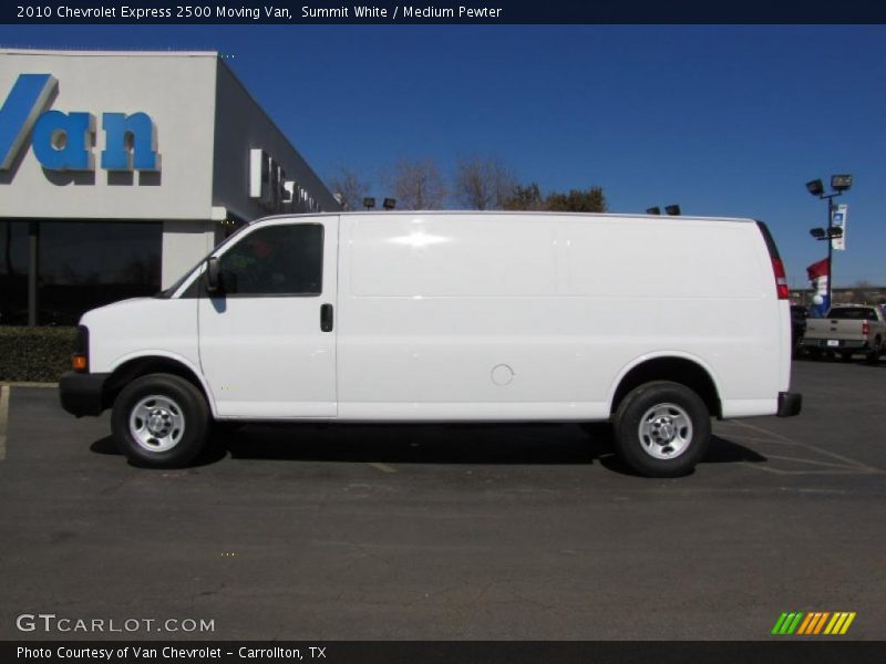 Summit White / Medium Pewter 2010 Chevrolet Express 2500 Moving Van