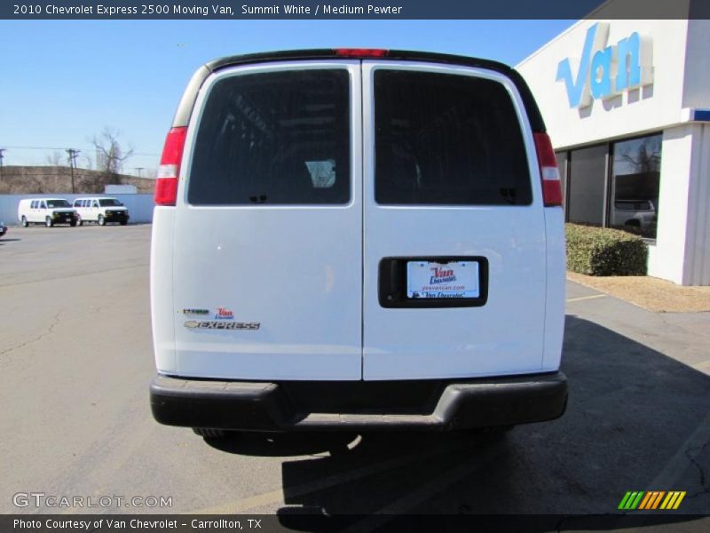 Summit White / Medium Pewter 2010 Chevrolet Express 2500 Moving Van
