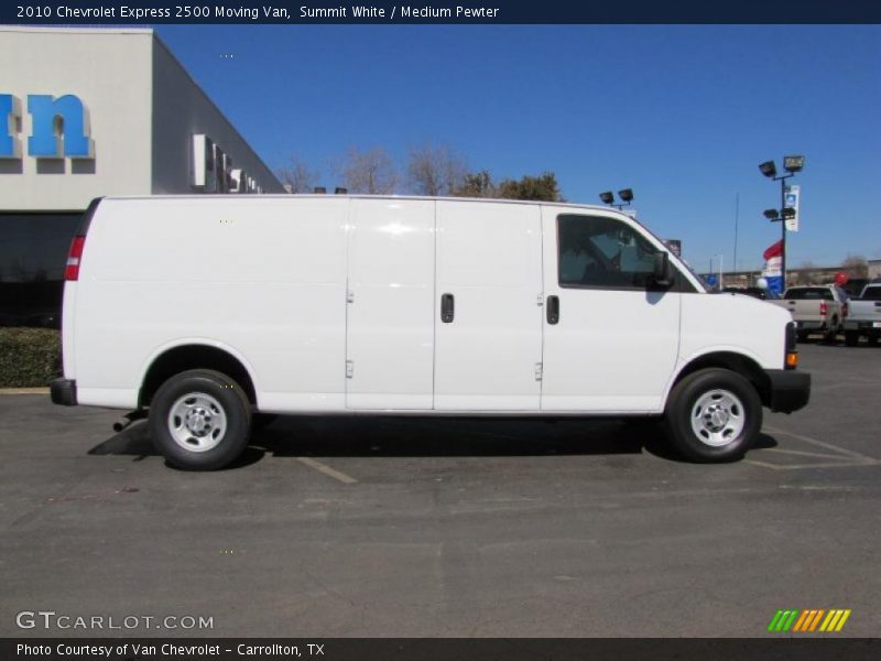 Summit White / Medium Pewter 2010 Chevrolet Express 2500 Moving Van