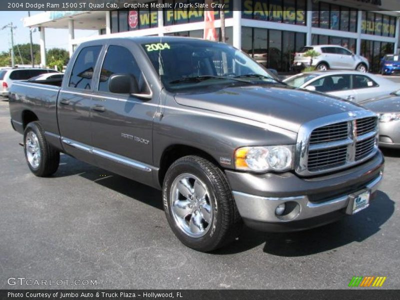 Graphite Metallic / Dark Slate Gray 2004 Dodge Ram 1500 ST Quad Cab