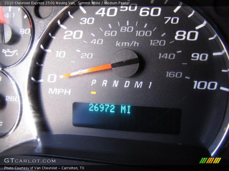 Summit White / Medium Pewter 2010 Chevrolet Express 2500 Moving Van