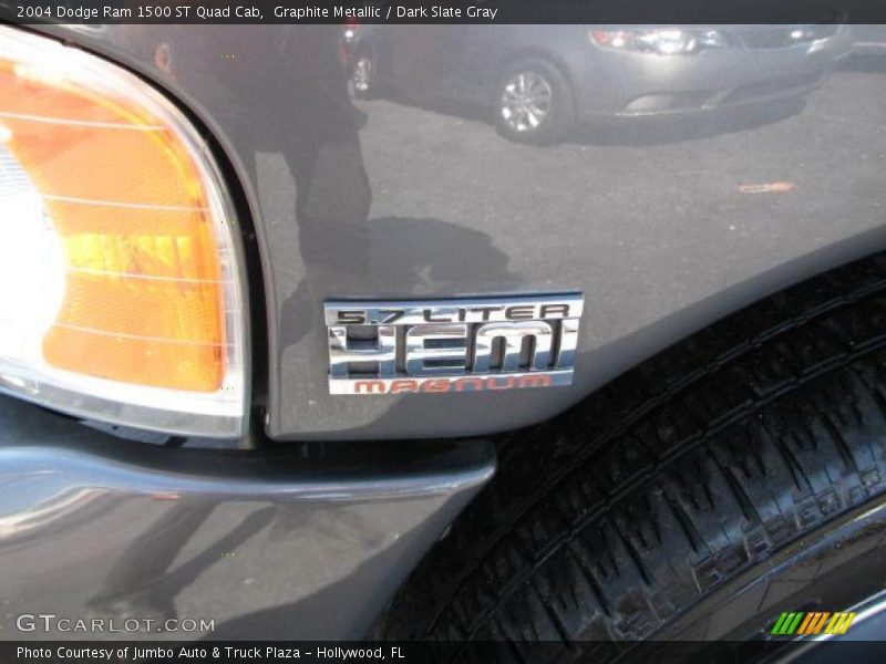 Graphite Metallic / Dark Slate Gray 2004 Dodge Ram 1500 ST Quad Cab