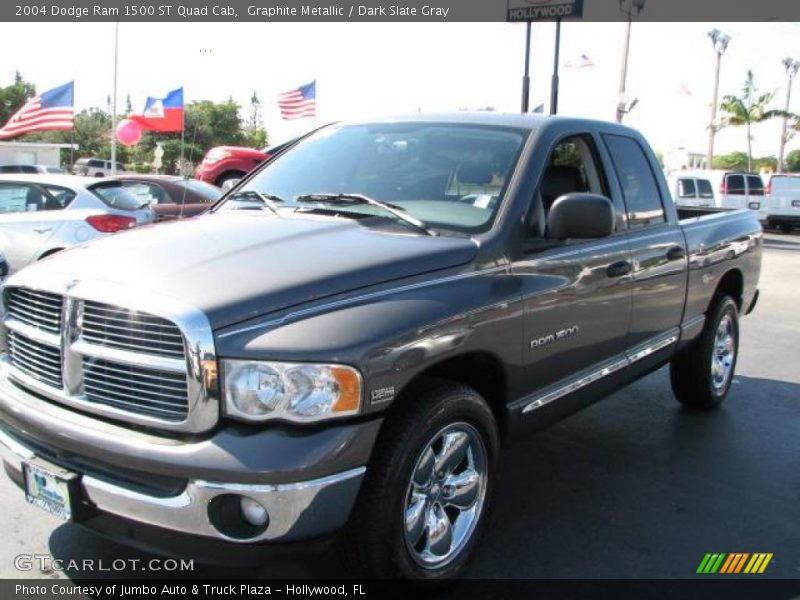 Graphite Metallic / Dark Slate Gray 2004 Dodge Ram 1500 ST Quad Cab