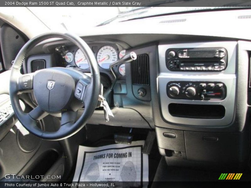 Graphite Metallic / Dark Slate Gray 2004 Dodge Ram 1500 ST Quad Cab