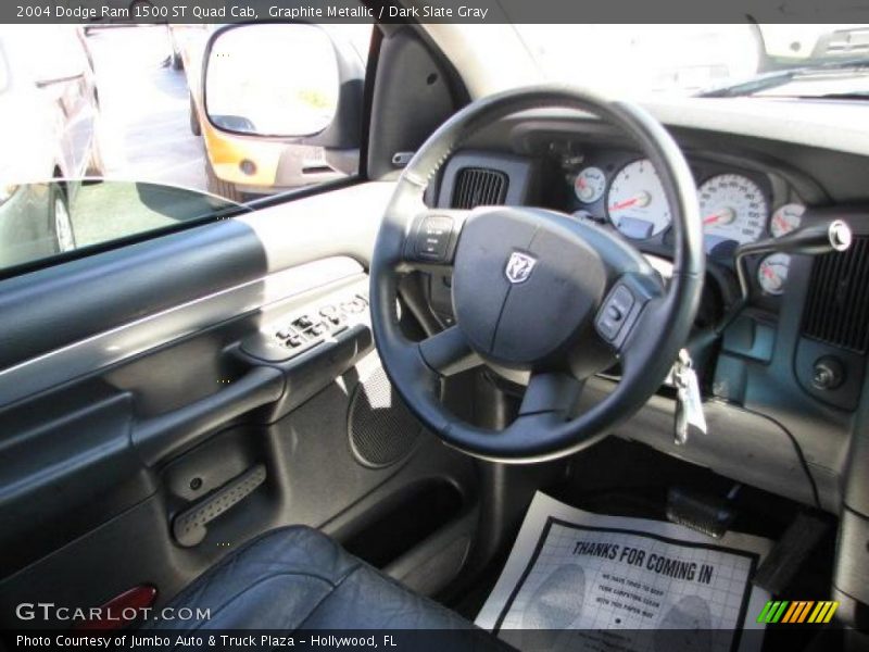 Graphite Metallic / Dark Slate Gray 2004 Dodge Ram 1500 ST Quad Cab