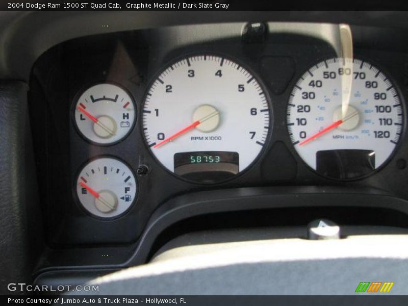 Graphite Metallic / Dark Slate Gray 2004 Dodge Ram 1500 ST Quad Cab