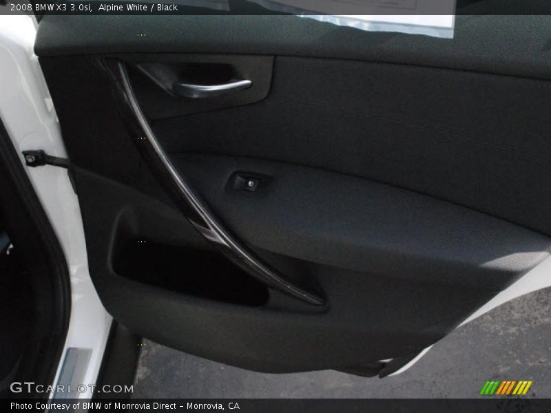 Alpine White / Black 2008 BMW X3 3.0si