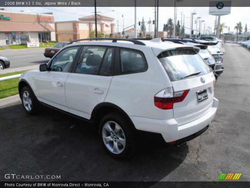 Alpine White / Black 2008 BMW X3 3.0si