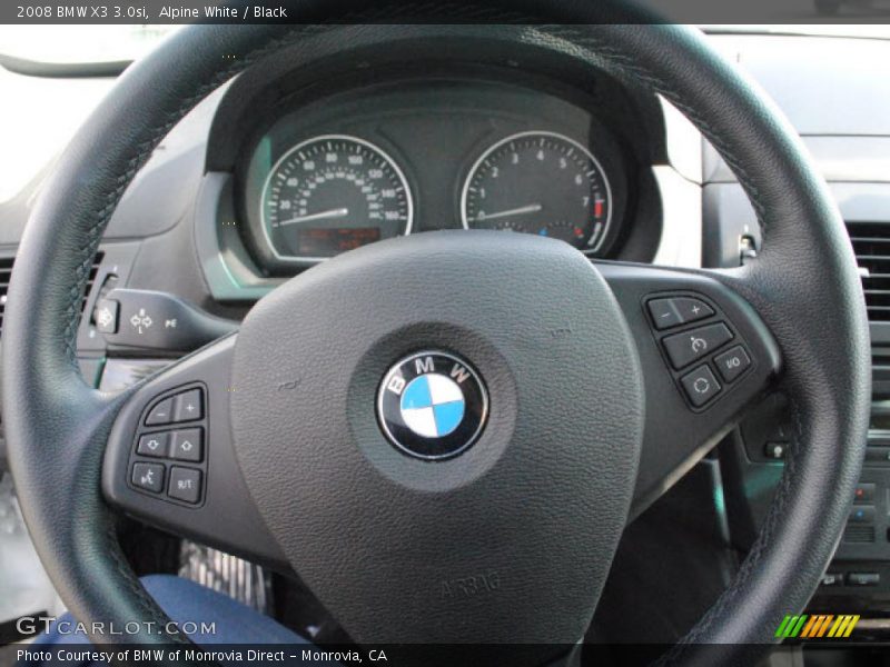 Alpine White / Black 2008 BMW X3 3.0si