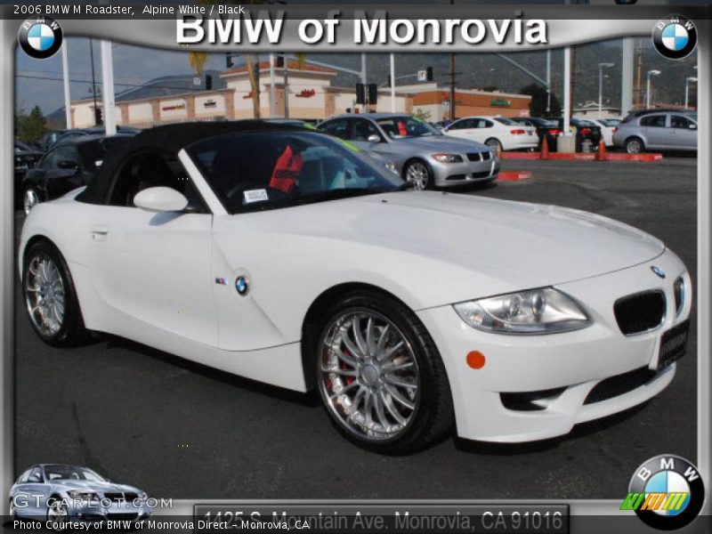Alpine White / Black 2006 BMW M Roadster