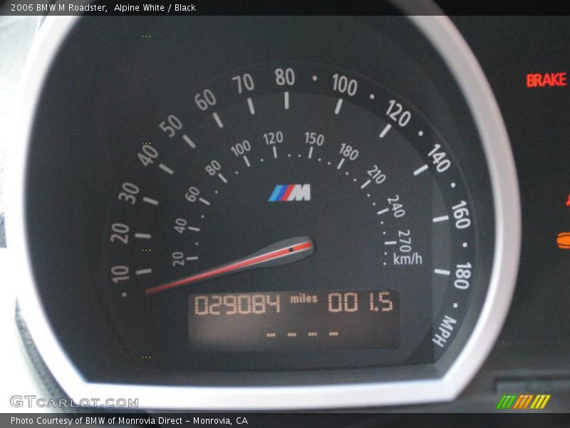 Alpine White / Black 2006 BMW M Roadster