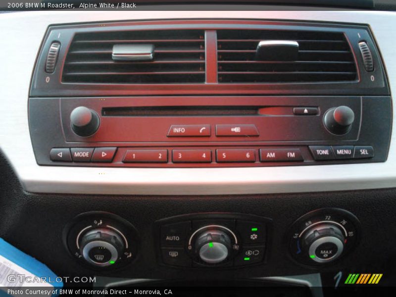 Controls of 2006 M Roadster