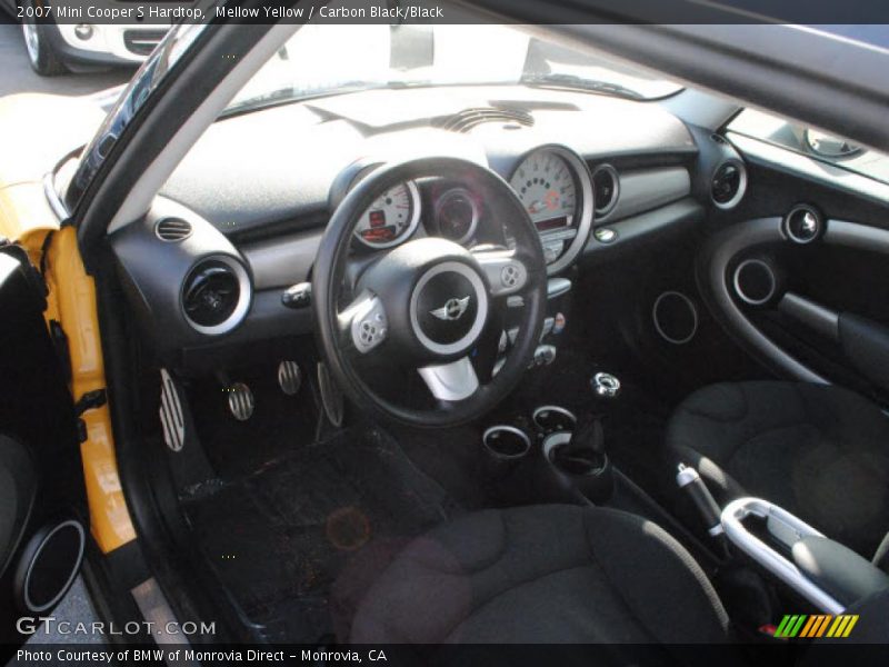 Mellow Yellow / Carbon Black/Black 2007 Mini Cooper S Hardtop
