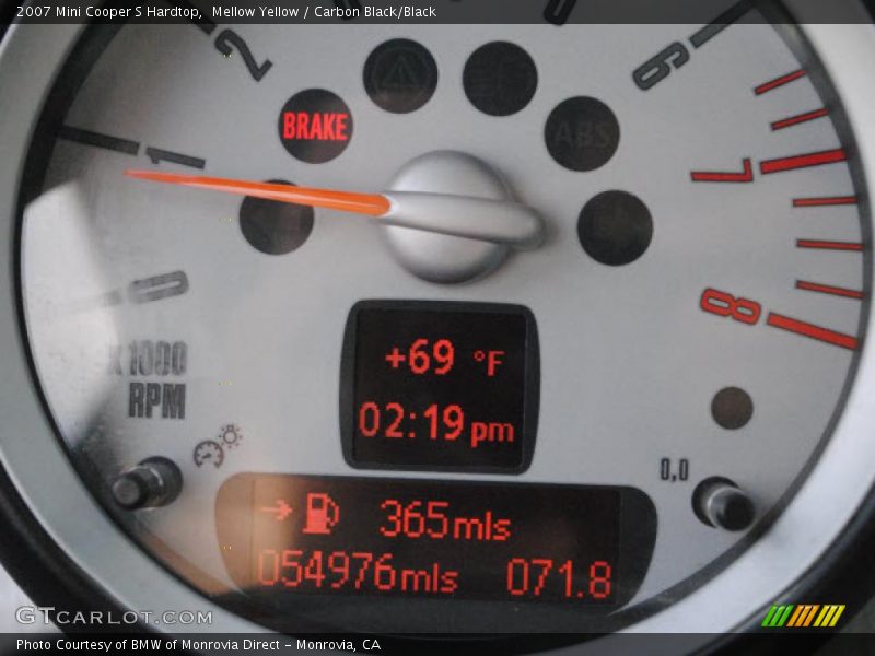 Mellow Yellow / Carbon Black/Black 2007 Mini Cooper S Hardtop
