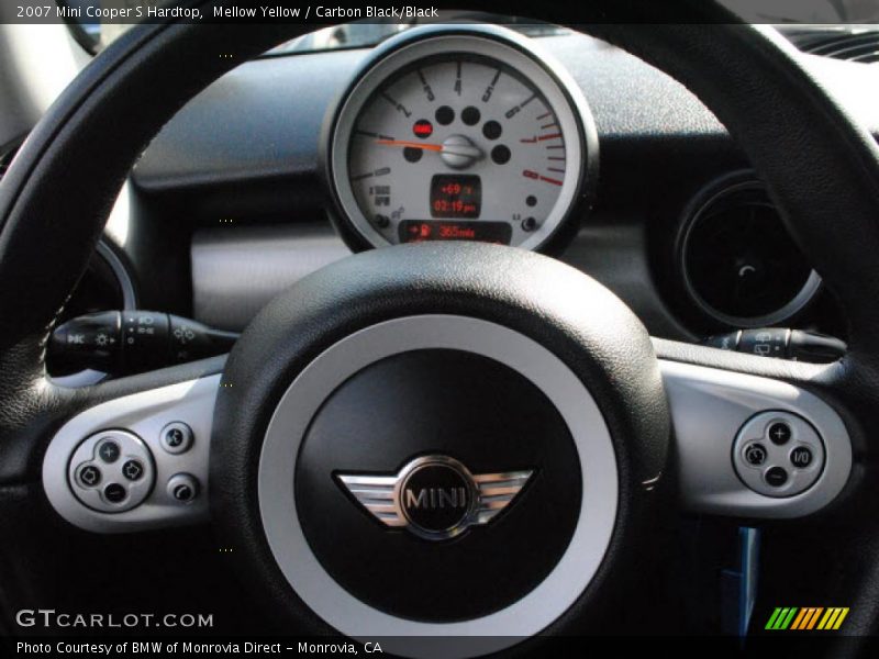 Mellow Yellow / Carbon Black/Black 2007 Mini Cooper S Hardtop
