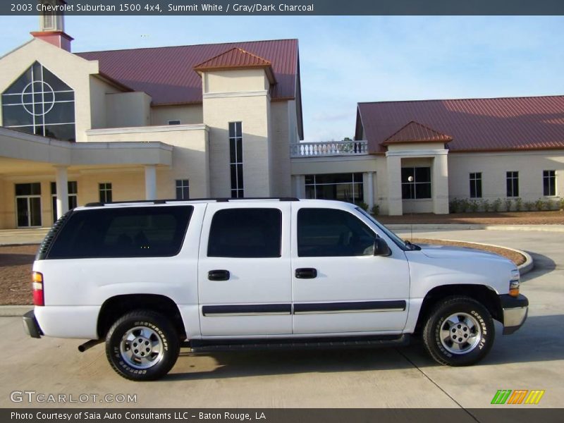 Summit White / Gray/Dark Charcoal 2003 Chevrolet Suburban 1500 4x4