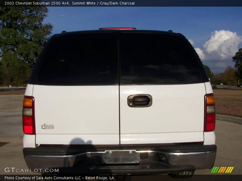 Summit White / Gray/Dark Charcoal 2003 Chevrolet Suburban 1500 4x4