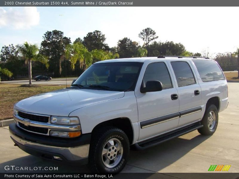 Summit White / Gray/Dark Charcoal 2003 Chevrolet Suburban 1500 4x4