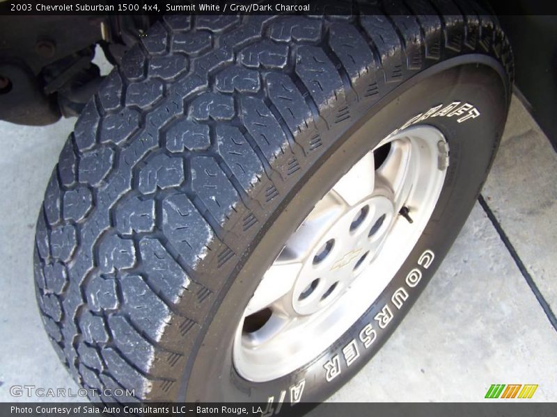 Summit White / Gray/Dark Charcoal 2003 Chevrolet Suburban 1500 4x4