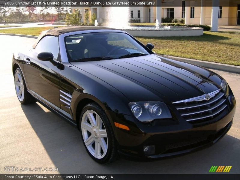 Black / Dark Slate Grey/Medium Slate Grey 2005 Chrysler Crossfire Limited Roadster