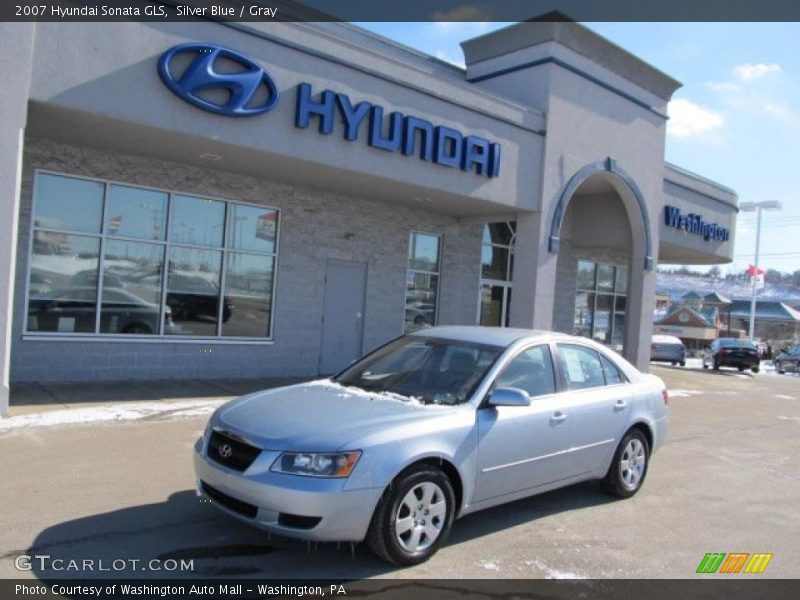 Silver Blue / Gray 2007 Hyundai Sonata GLS